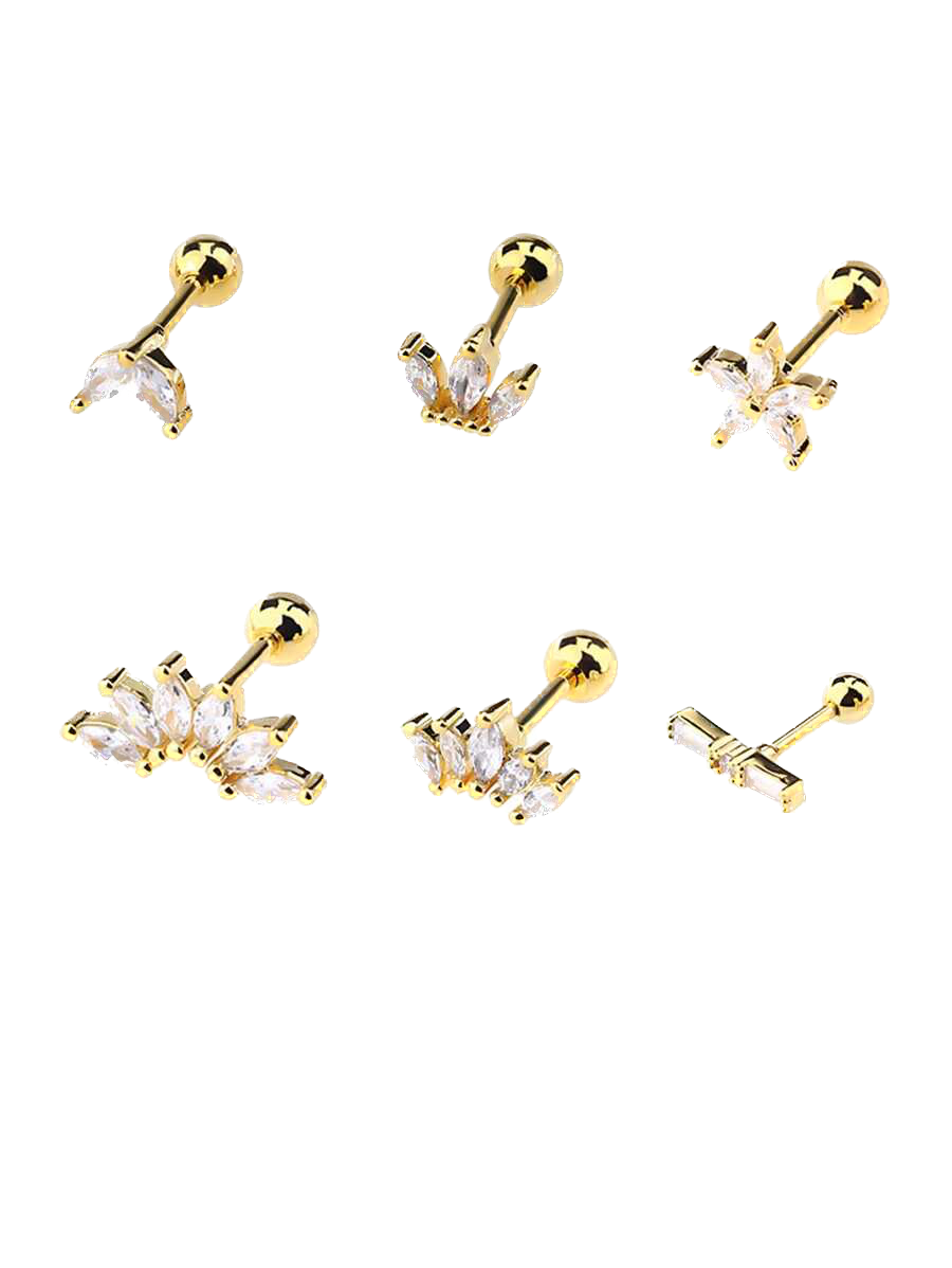 Cristal Studs - Plata de Ley 925