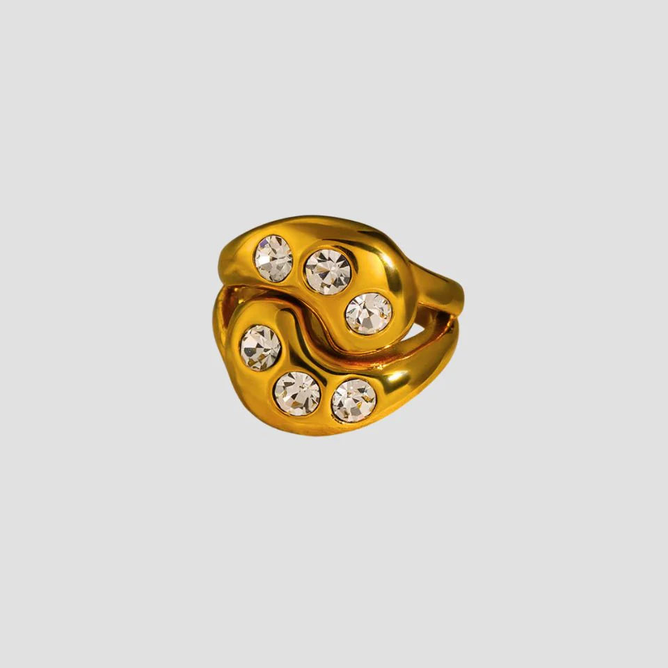 Anillo asimétrico ajustable - Romina