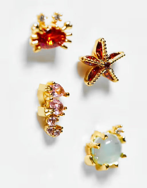 Studs de mar - Plata de Ley 925