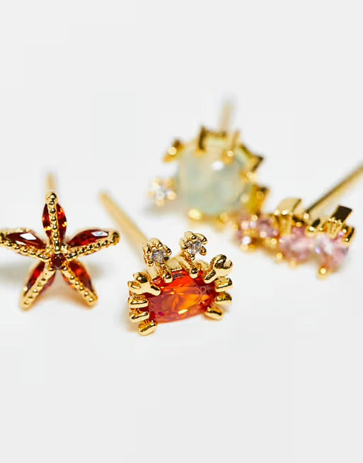 Studs de mar - Plata de Ley 925