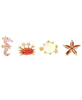 Studs de mar - Plata de Ley 925