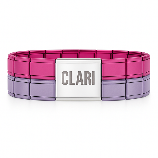 Italian Bracelet personalizado - doble