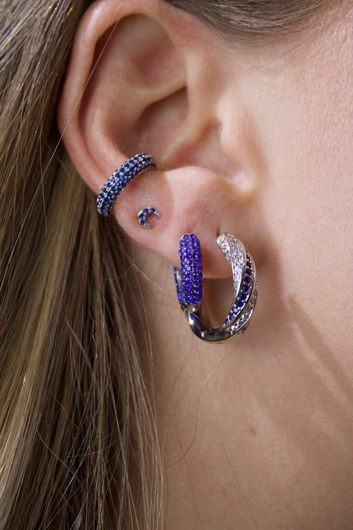 Stud de plata 925 - luna