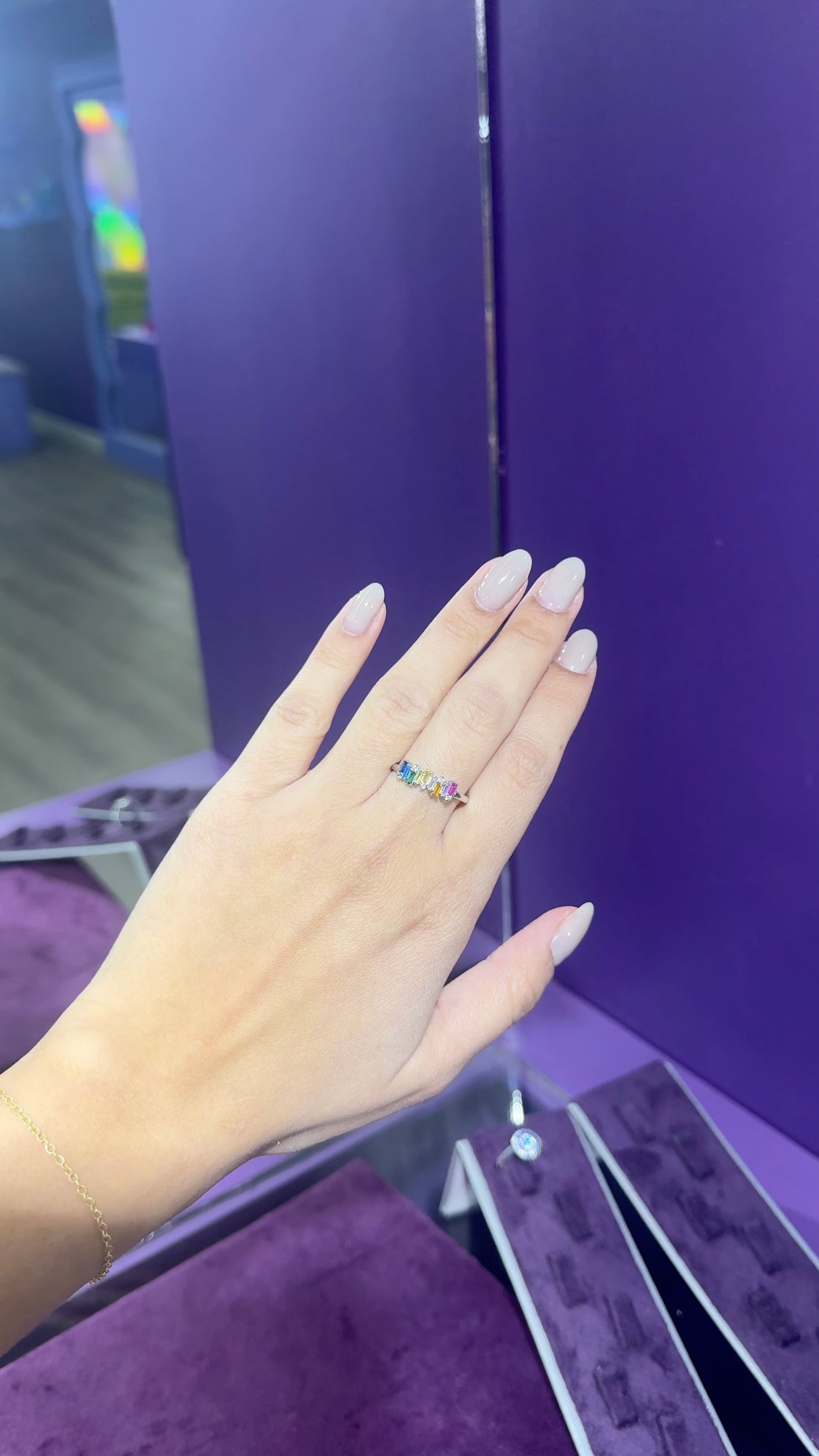 Anillo multicolor - Plata de ley 925