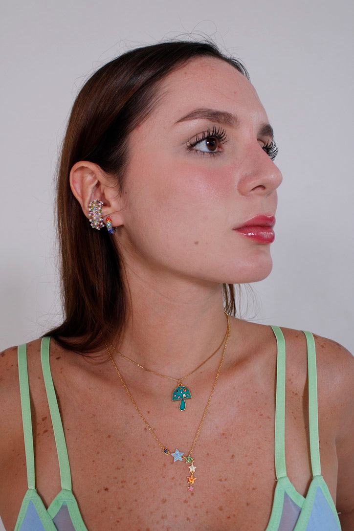 Collar Veruska - Multicolor Dorado - Plata de ley 925