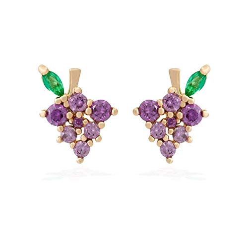 Stud uva par - Plata de Ley 925