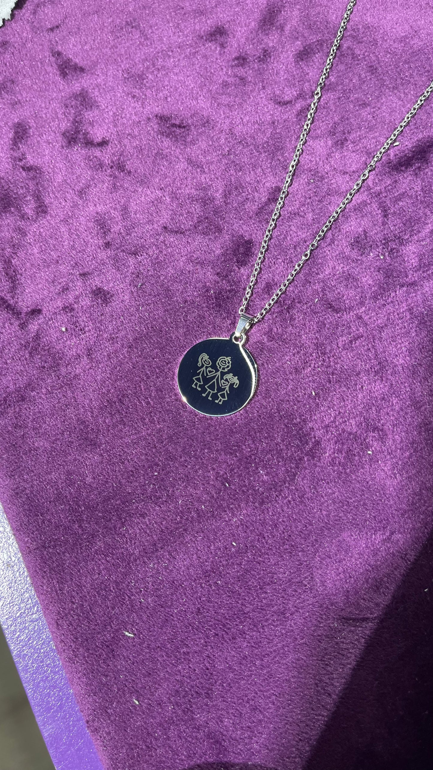 Placa círculo para personalizar con láser - 3 tamaños