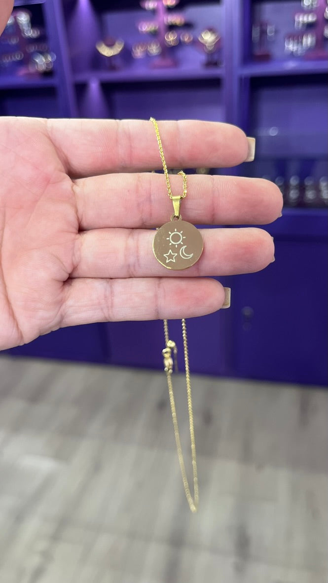 Placa círculo para personalizar con láser - 3 tamaños