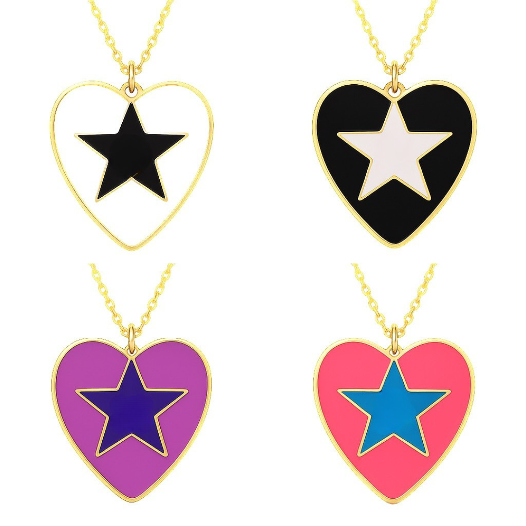 Collar de corazón para personalizar con inicial