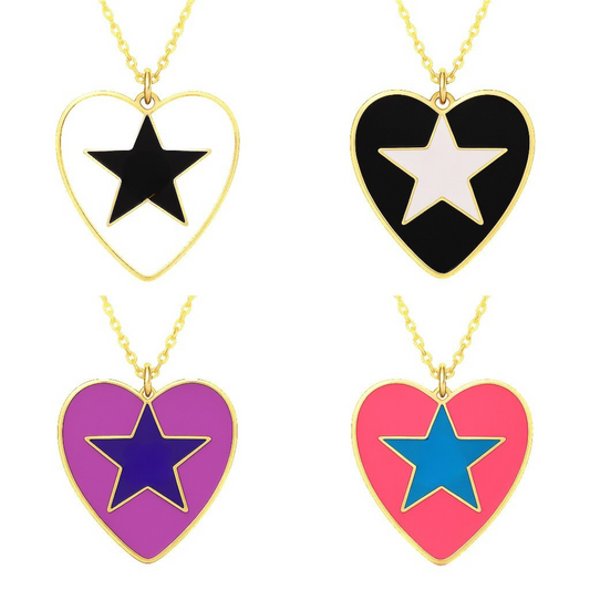 Collar de corazón para personalizar con inicial