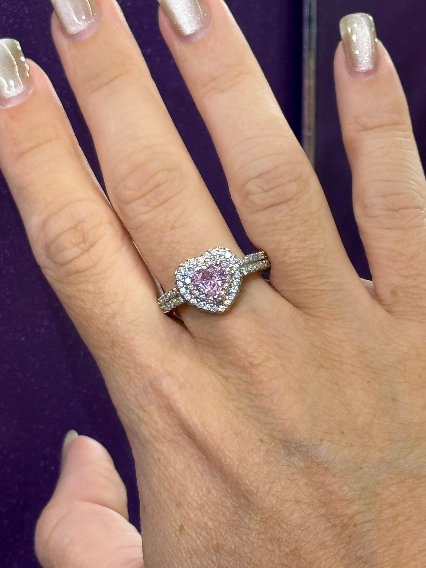 Anillo de corazón - Plata de Ley 925