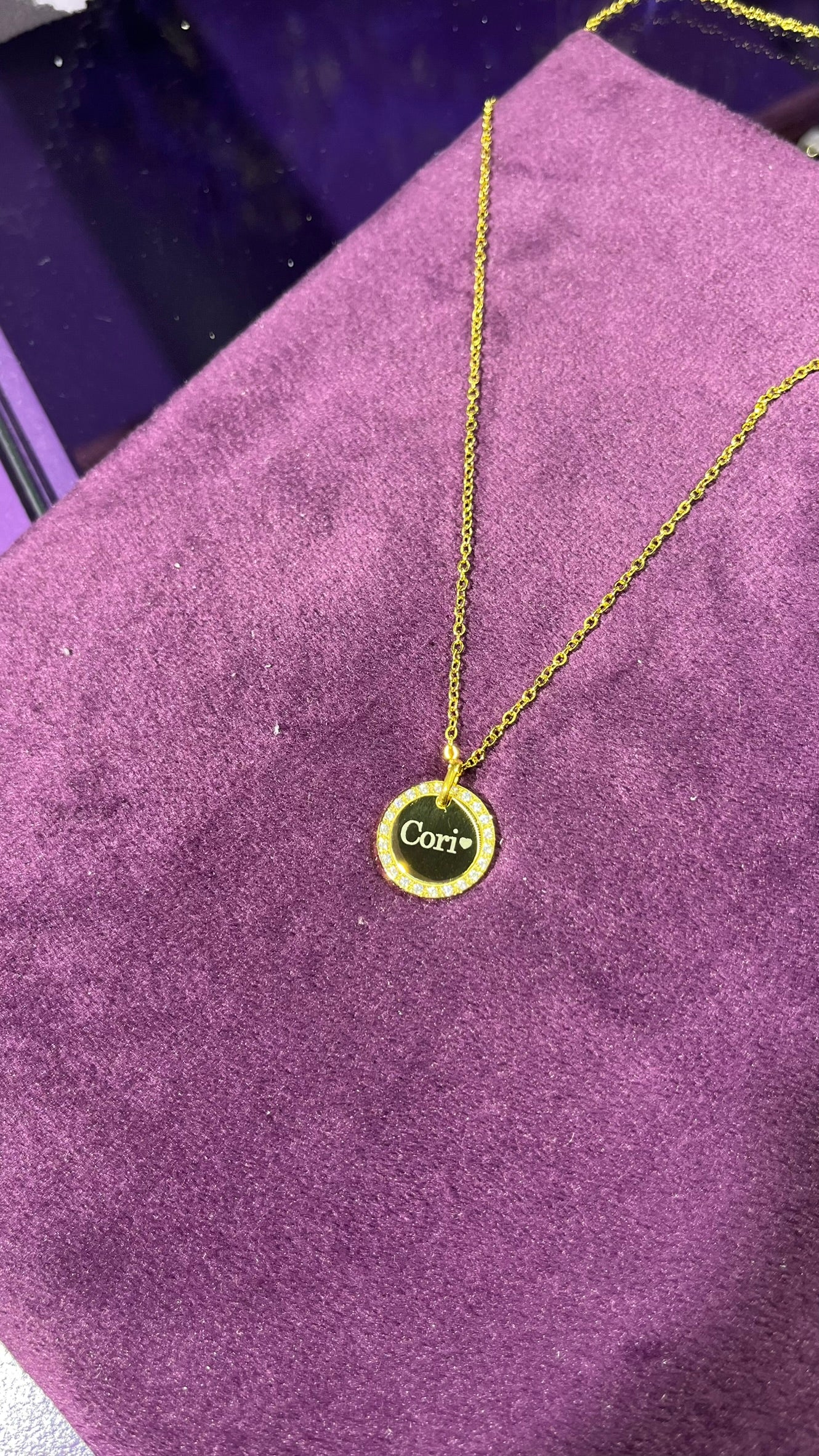 Placa círculo para personalizar con láser - 16mm mediana