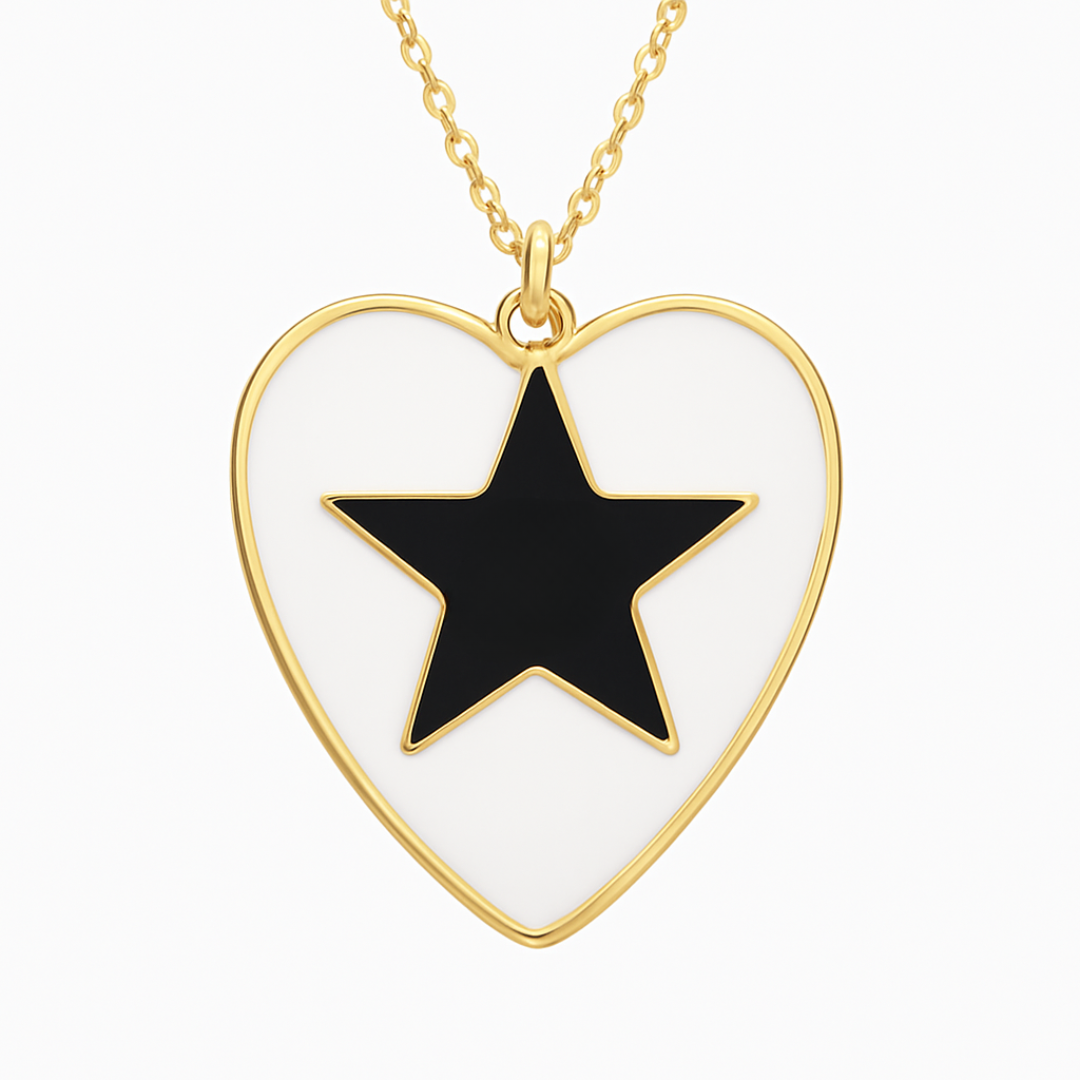 Collar de corazón para personalizar con inicial