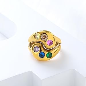 Anillo asimétrico ajustable - Romina