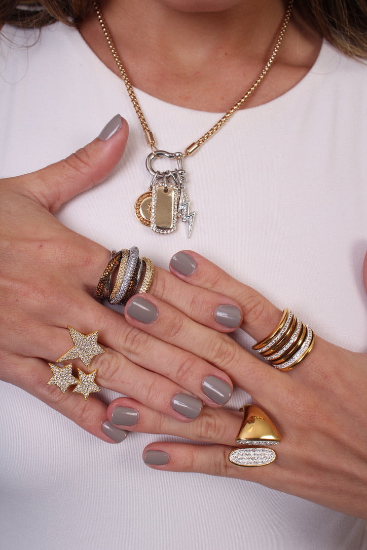 Anillo Roxanna - Tres estrellas - Anillo ajustable