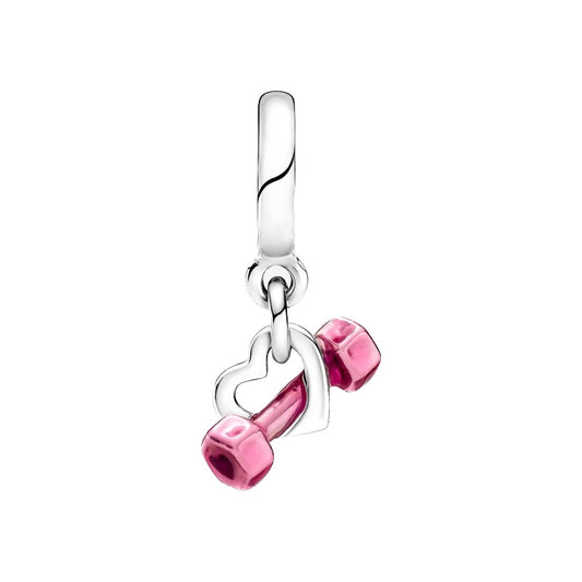 Charm de plata 925 - gym girl