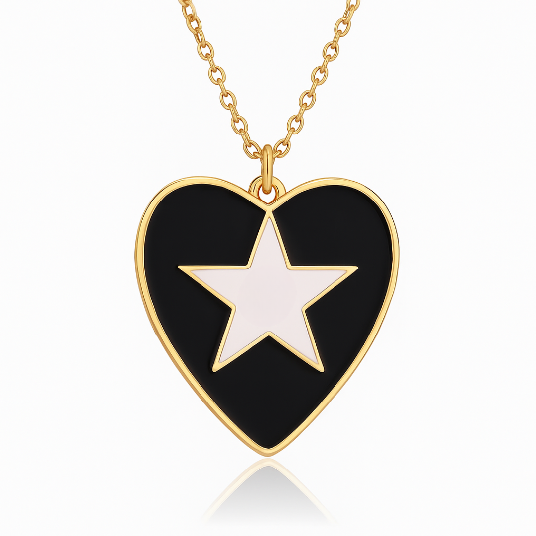 Collar de corazón para personalizar con inicial