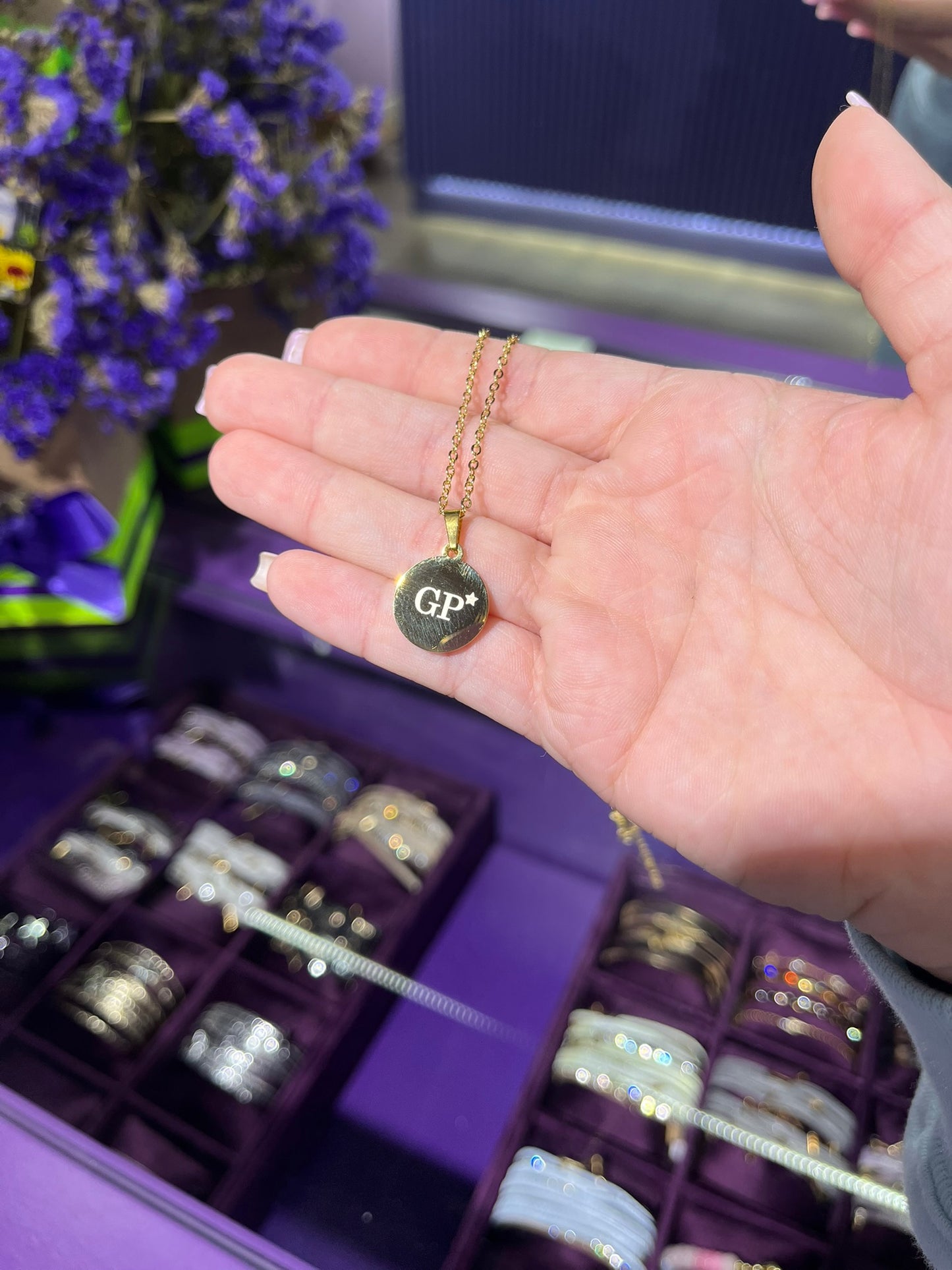 Placa círculo para personalizar con láser - 3 tamaños
