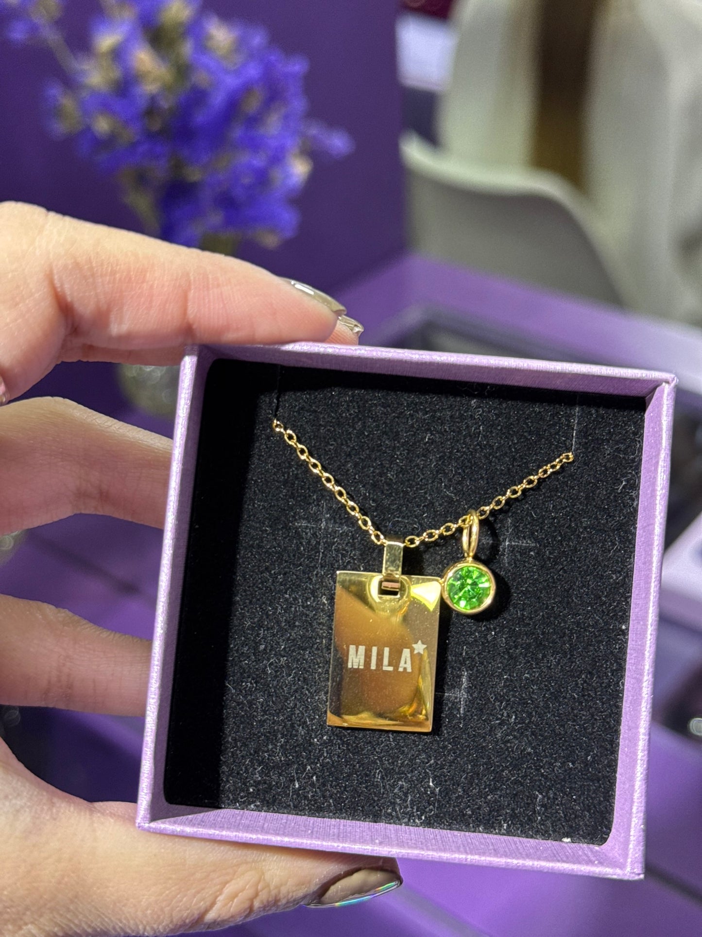 Plaquitas para personalizar con láser cuadrada