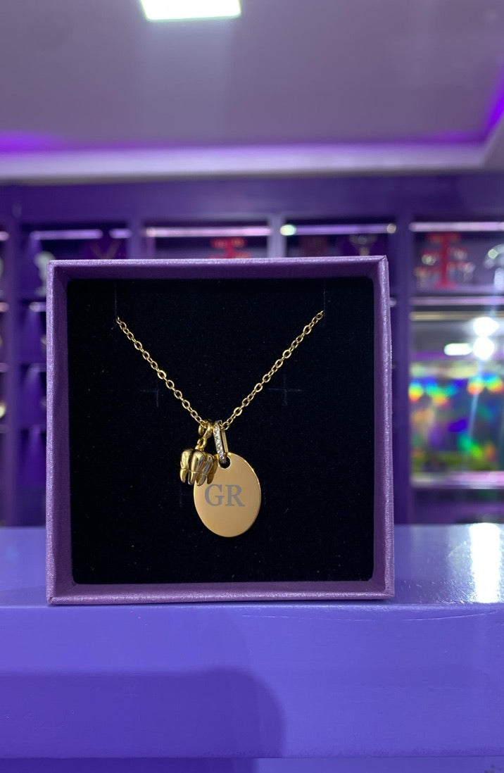 Placa círculo para personalizar con láser - óvalo