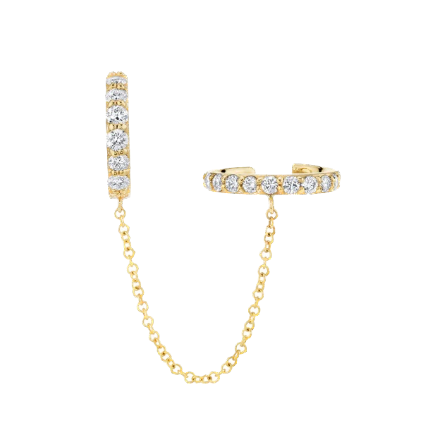 Zarcillo emi - Argolla y Cuff - Plata de ley 925