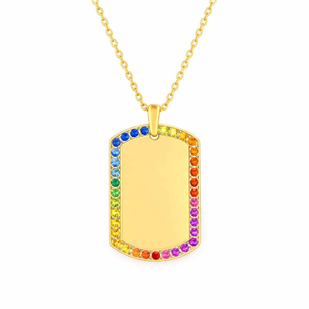 Placa rectangular multicolor para personalizar con láser