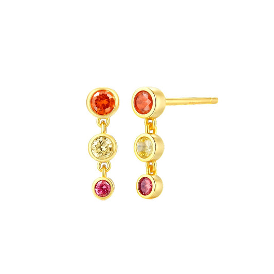 Stud sunset dots - Plata de Ley 925