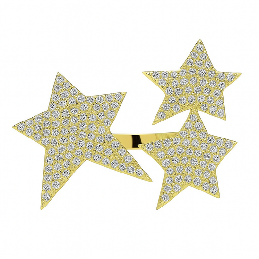 Anillo Roxanna - Tres estrellas - Anillo ajustable