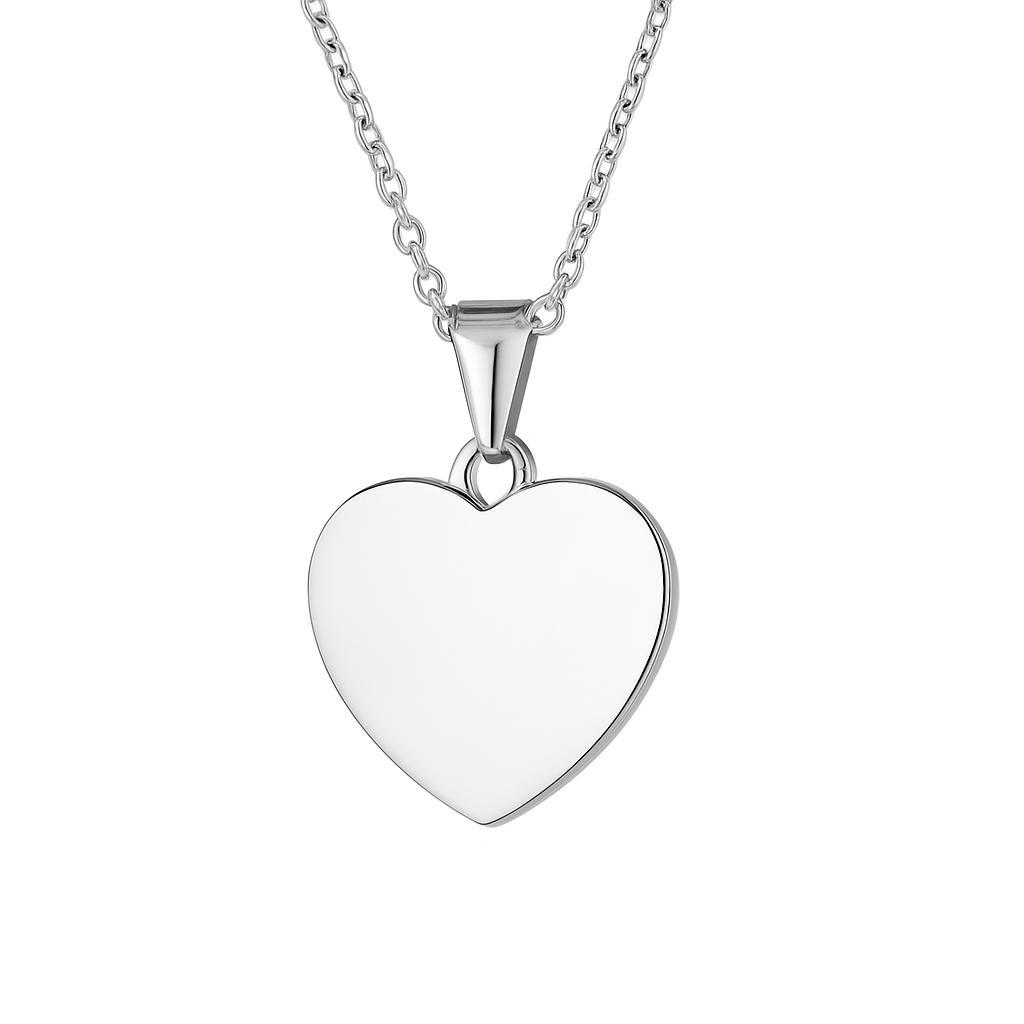 Placa corazón para personalizar con láser
