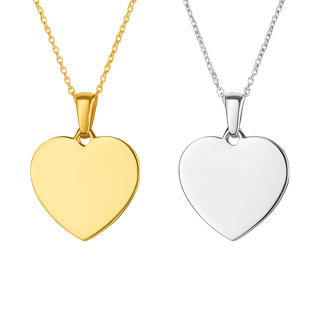 Placa corazón para personalizar con láser