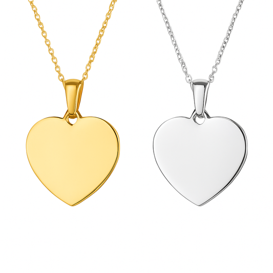 Placa corazón para personalizar con láser