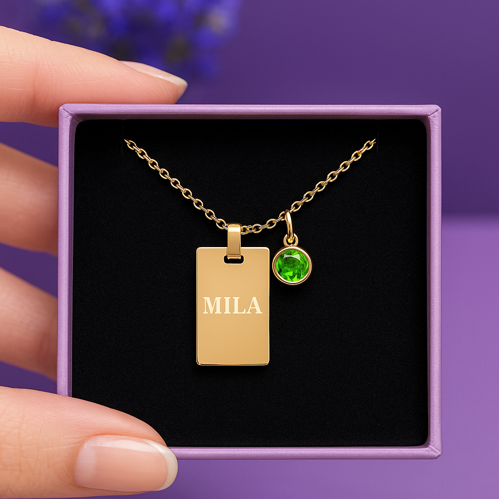 Plaquitas para personalizar con láser cuadrada