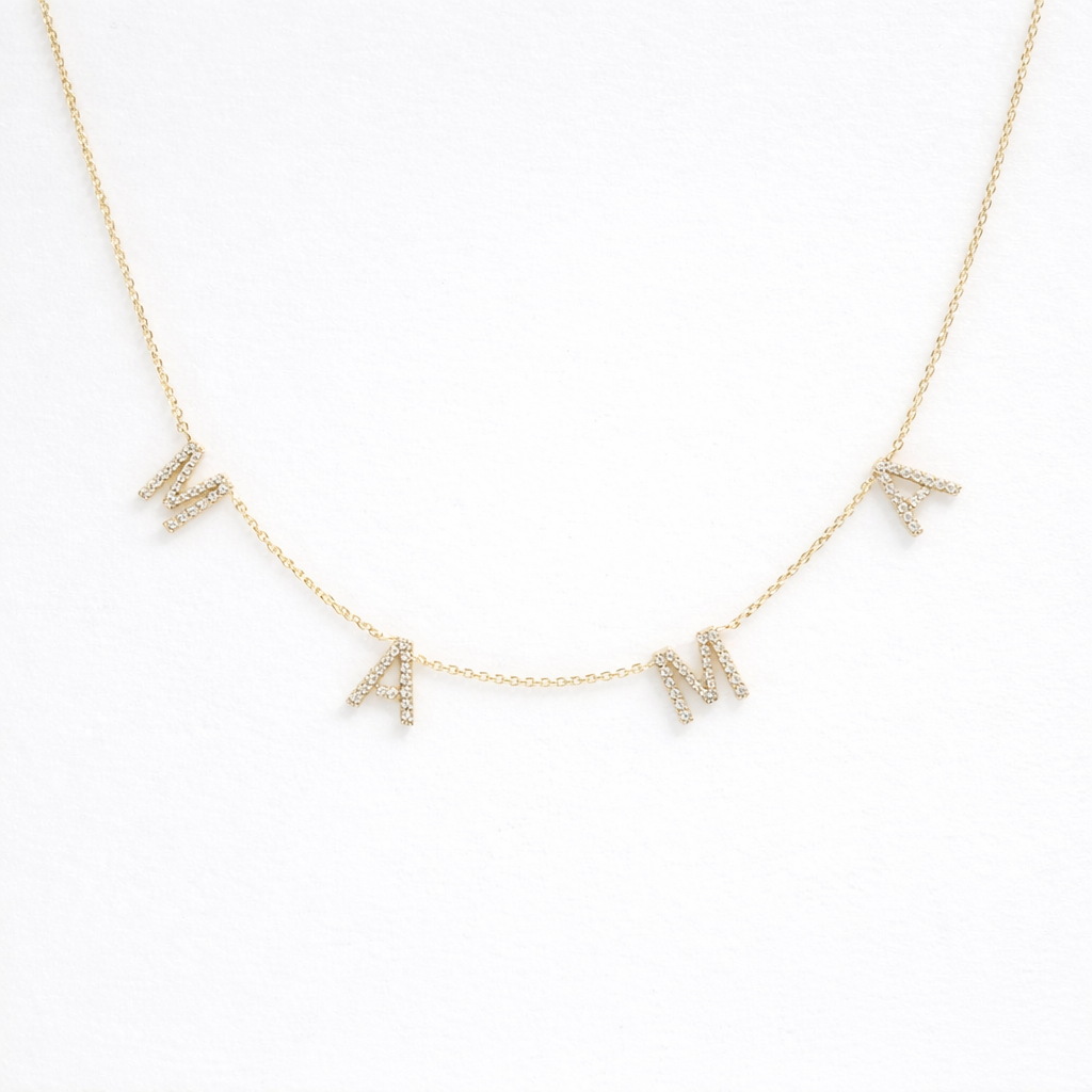 Collar MAMA brillos