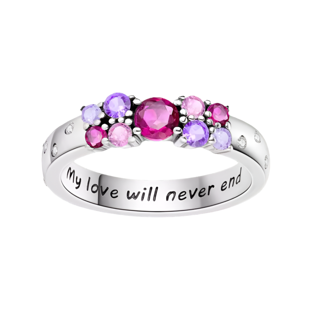 My love will never end - anillo de promesa Plata de Ley 925