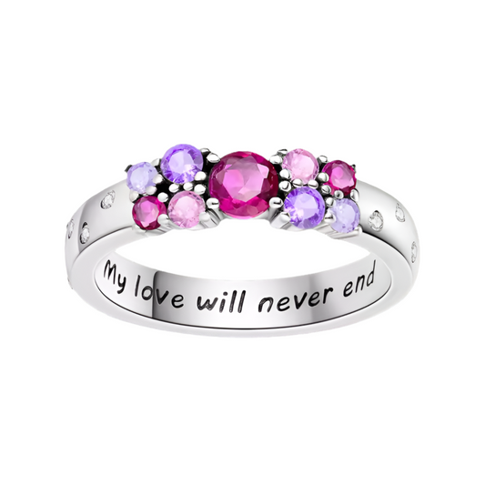 My love will never end - anillo de promesa Plata de Ley 925
