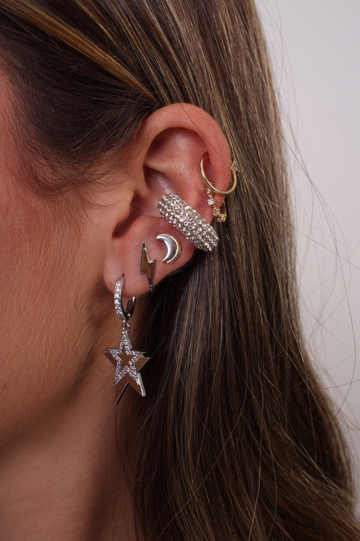 Studs mix & match dorado y plateado - Plata de ley 925