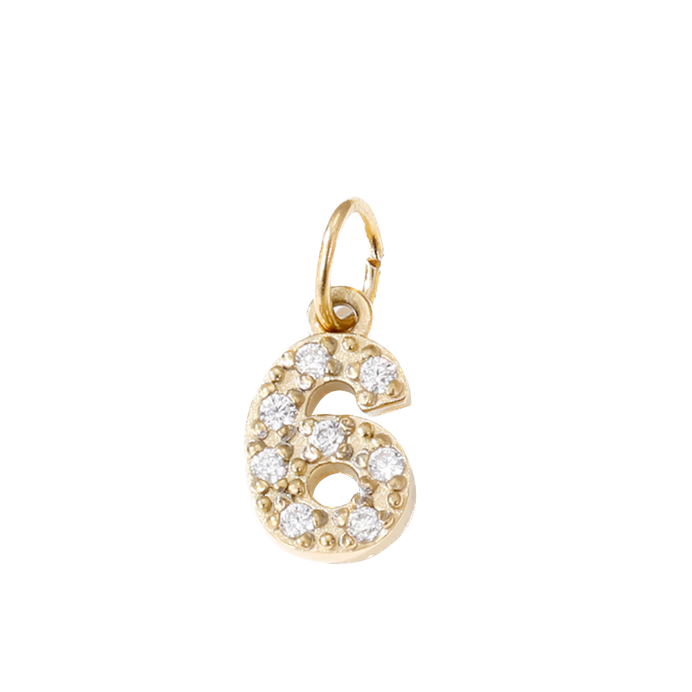 Dije de letras y números para collar