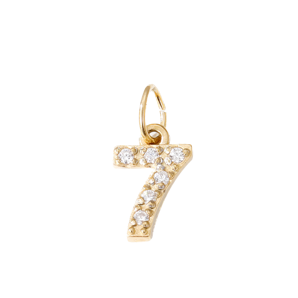 Dije de letras y números para collar