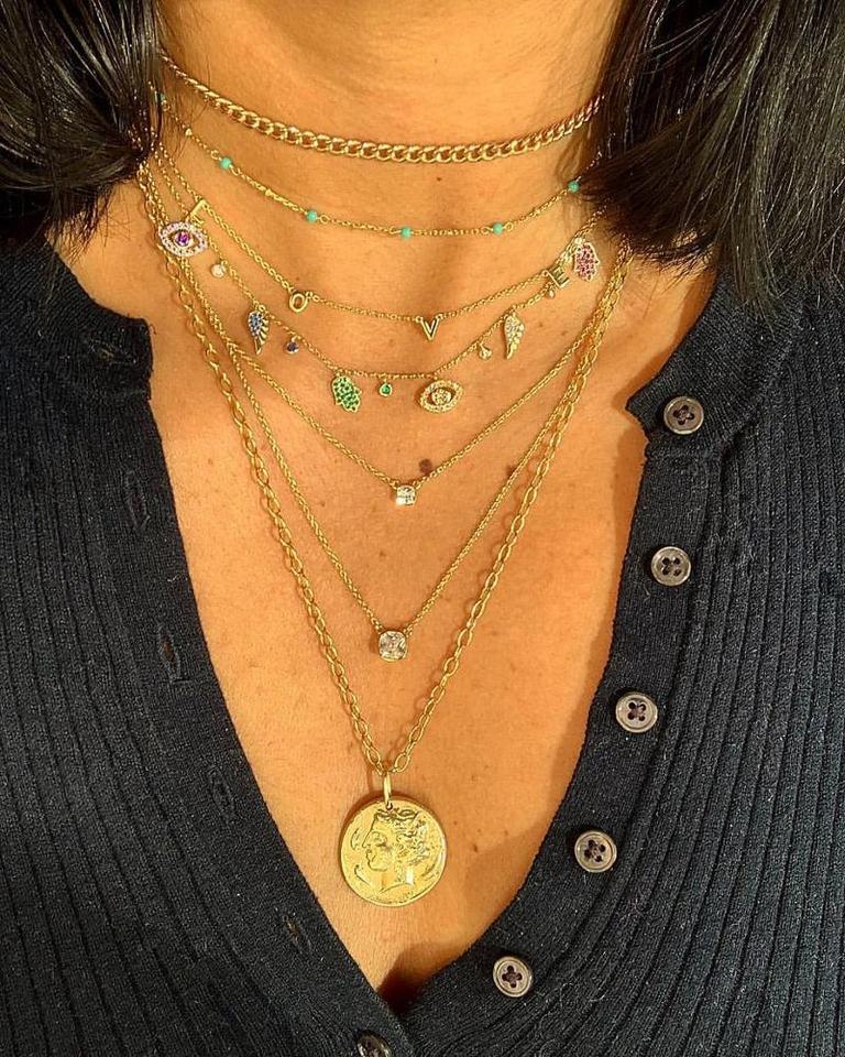 The hamsa & evil necklace - Plata de ley 925