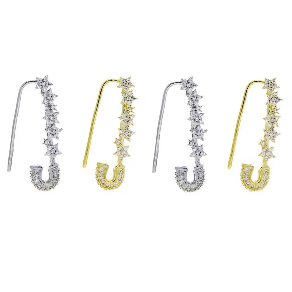 Stars clip - Plata de ley 925