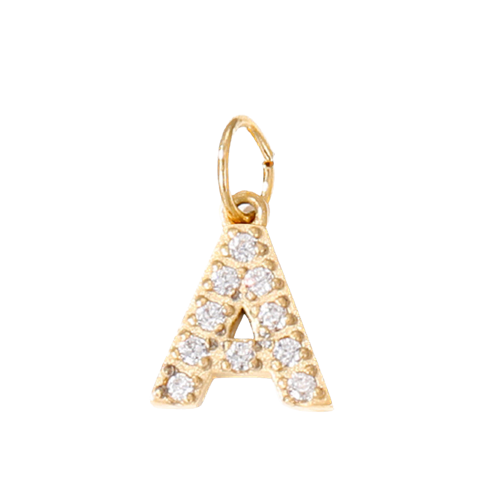 Dije de letras y números para collar
