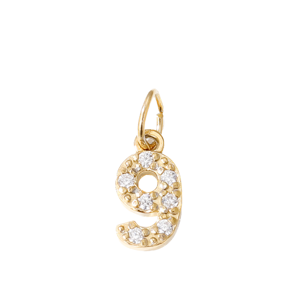 Dije de letras y números para collar