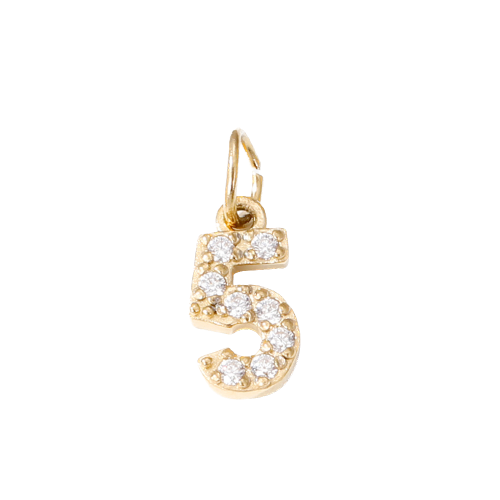 Dije de letras y números para collar