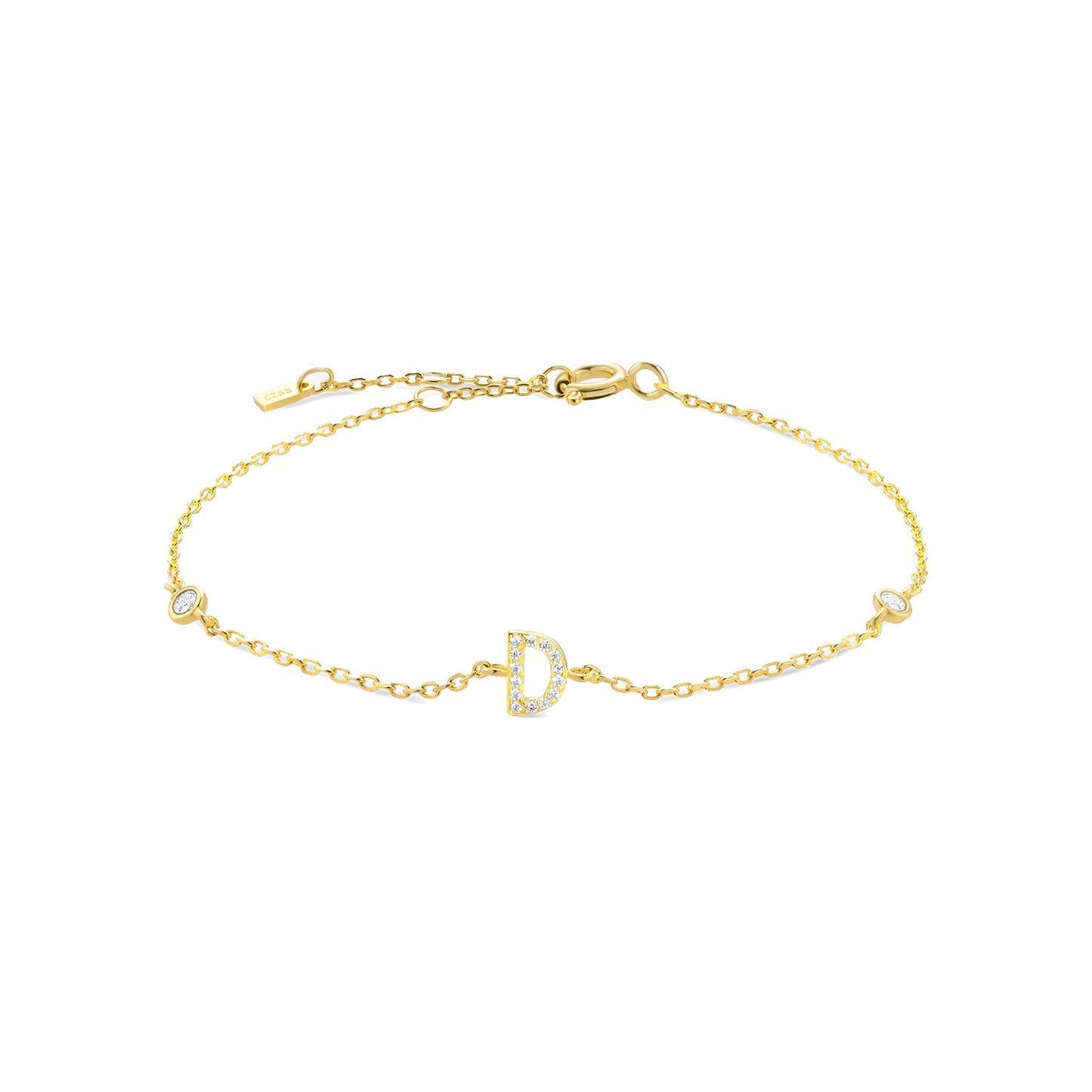 Pulsera de iniciales platedo