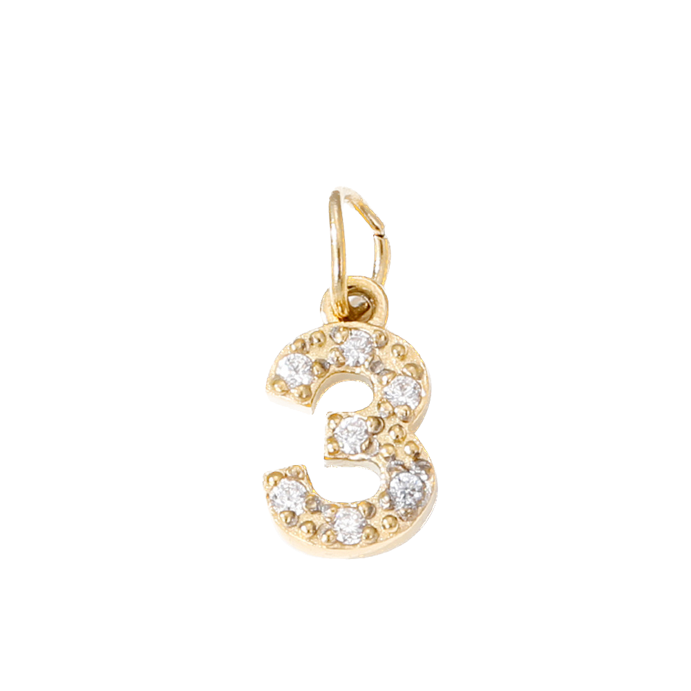 Dije de letras y números para collar