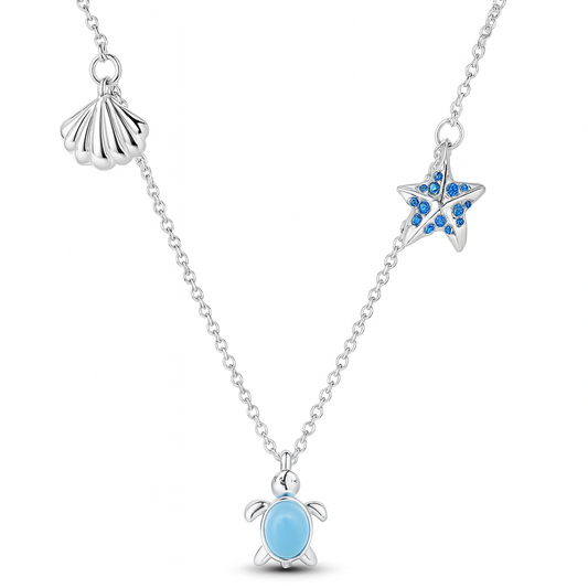 Collar de tortuguita - Plata de ley 925