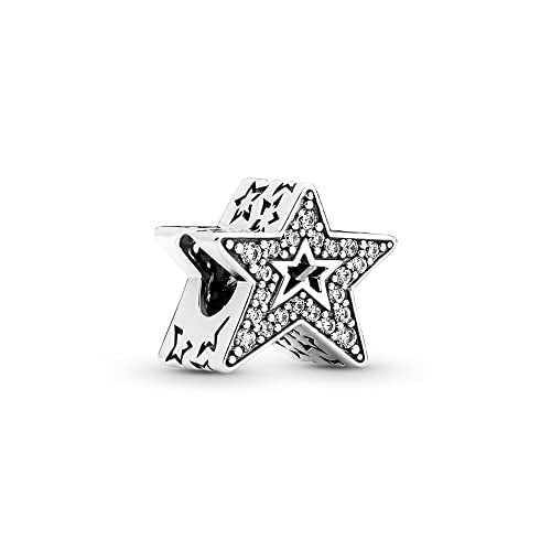 Charm de plata 925 - estrella asimétrica