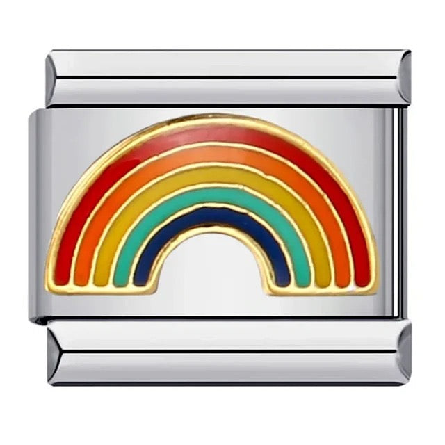 Italian bracelet plano - arcoíris