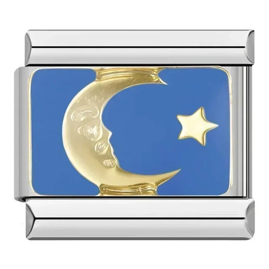 Italian bracelet plano - luna azul