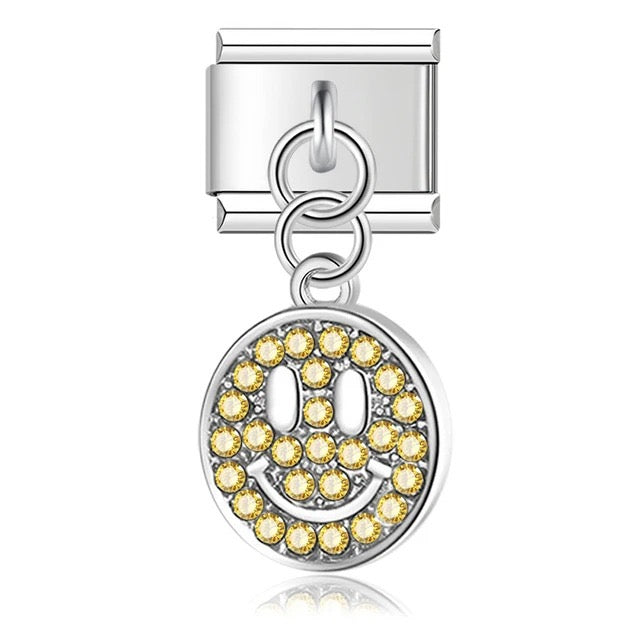 Italian bracelet colgante - carita feliz